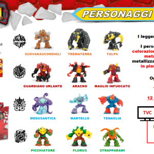 Gormiti Assortimento A - I leggendari Gormiti scatola da 24 pezzi assortita da GIOCHI PREZIOSI GRL26000