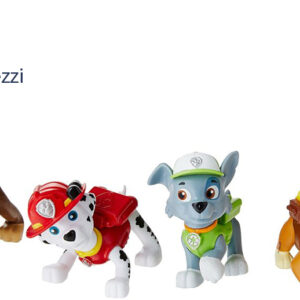 Paw Patrol serie completa formata da chase, marshall, rubble, skye, rocky, zuma, adatto anche per decorare torte, ecc.. 6 pezzi