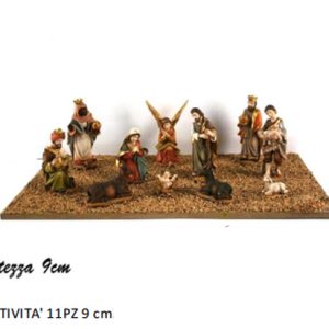 STATUE PRESEPE ECONOMICHE ADATTO A DI REALIZZA PRESEPI DA RIVENDERE STATUINE -PER PRESEPE DI NATALE FORMATO DA 11 PERSONAGGI + 1 accessorio - MESTIERI FIGURE DIVERSE CM 8-9 ECONOMICHE