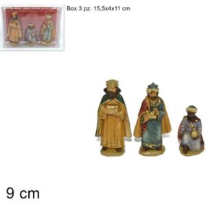 STATUE PRESEPE ECONOMICHE ADATTO A DI REALIZZA PRESEPI DA RIVENDERE STATUINE - PER PRESEPE DI NATALE FORMATO DA 3 PERSONAGGI RE MAGI CM 9 ECONOMICHE