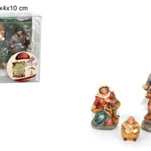 STATUE PRESEPE ECONOMICHE ADATTO A DI REALIZZA PRESEPI DA RIVENDERE STATUINE - PER PRESEPE DI NATALE FORMATO DA 3 PERSONAGGI GESU' - MARIA - GESU BAMBINO - SET NATIVITA' CM 7,5 ECONOMICHE