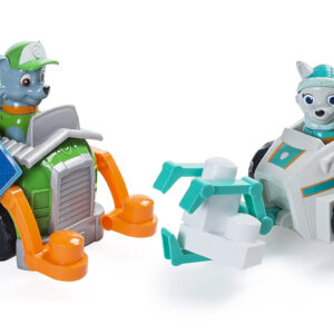 PAW PATROL EVEREST GIGANTE  CIRCA 30 CM LUNGHEZZA E ROCKY GIGANTE CIRCA 26 CM LUNGHEZZA CONFEZIONE 30-28-22 CM CIRCA