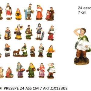 STATUE PRESEPE ECONOMICHE ADATTO A DI REALIZZA PRESEPI DA RIVENDERE STATUINE - PER PRESEPE DI NATALE FORMATO DA 24 PERSONAGGI PRESEPE  IN POLIRESINA - CM 7 ECONOMICHE