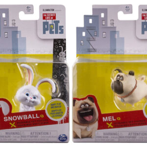 The Secret Life Of Pets offerta 6 pezzi PERSONAGGIO MAX  - GIDGET - SNOWBALL - DUKE - CHLOE - MEL - IN BLISTER