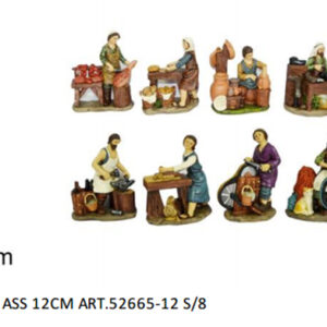 OFFERTA STATUINE PRESEPE PASTORI MESTIERI DA 8 PEZZI PERSONAGGI 12 CM ADDOBBO PRESEPE NATALE ADATTO A CHI REALIZZA PRESEPI ANCHE DA RIVENDERE 8077