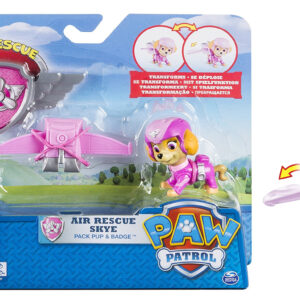 Spinmaster 20071469 - Air Rescue Skye Skie Paw Patrol Action Pack Pup & Badge  NUOVO MODELLO