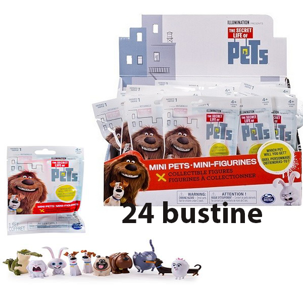 The Secret Life Of Pets 6027218 - Mini Personaggi Confezione da 24 bustine, serie completa