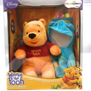 Peluche WINNIE THE POOH GIORNO E NOTTE ALTEZZA PELUCHE CIRCA 35 CM + 18 MESI