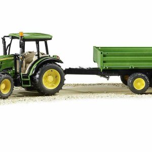Bruder 02108 - JOHN DEERE 5115M CON RIMORCHIO   - scala 1/16