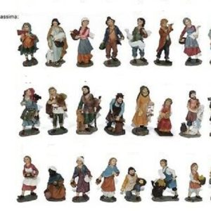 PERSONAGGI PRESEPE MESTIERI PASTORI  9 CM ASSORTIMENTO 24 PEZZI 32912 VERSIONE ECONOMICA