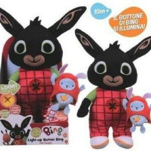 Bing Peluche Parlante Musicale e luminoso con Hoppity, 35 cm circa di Giochi Preziosi BNG04000