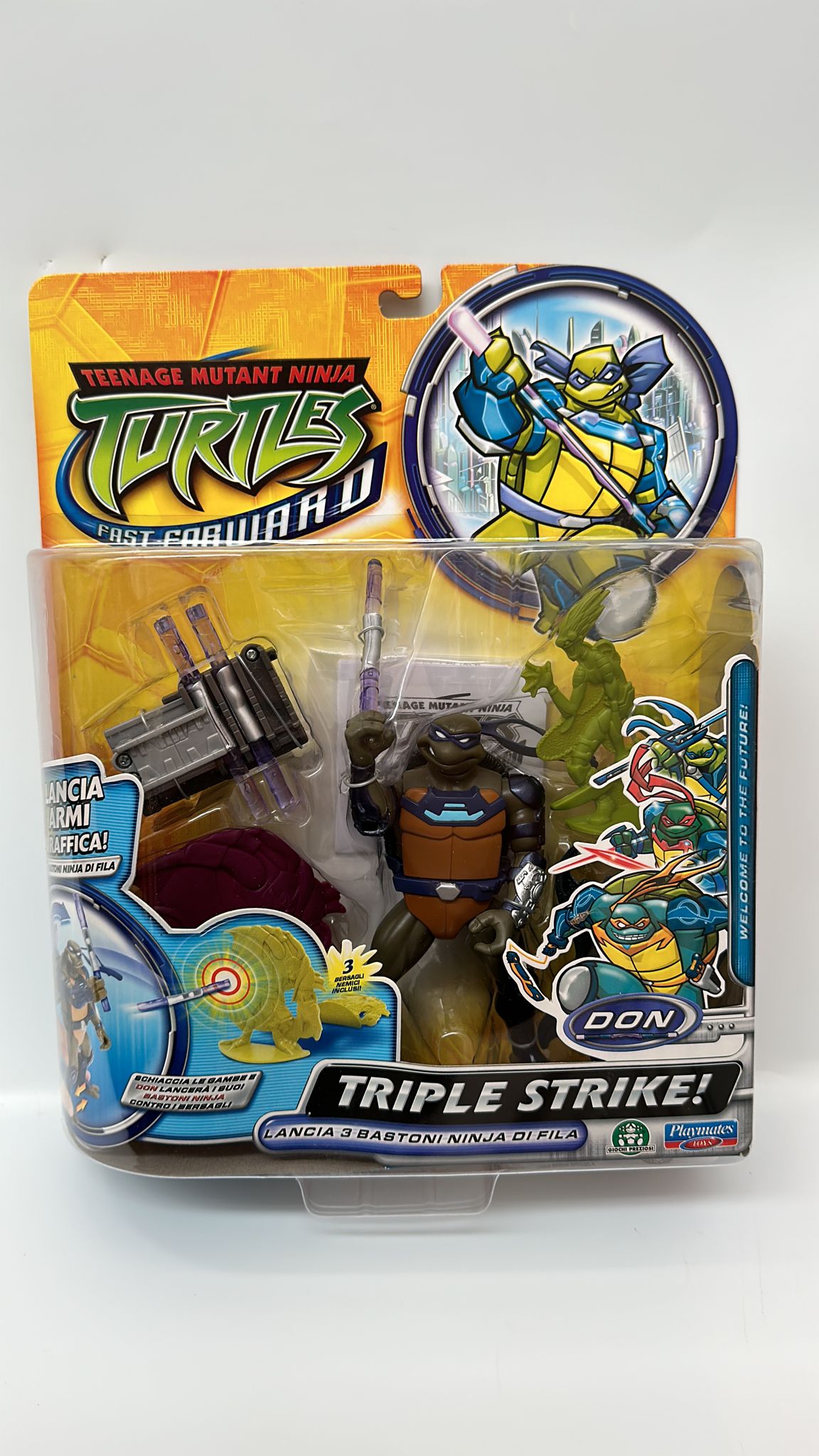 Turtles - Tartarughe Ninja FAST FORWARD DON - DONATELLO LANCIA 3 ARMI DI FILA CCP 54950