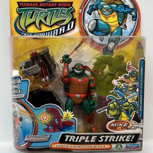 Turtles - Tartarughe Ninja FAST FORWARD MIKE - MICHELANGELO LANCIA 3 ARMI DI FILA CCP 54950