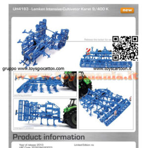 UNIVERSAL HOBBIES Lemken Karat 9/400K SCALA 1/32 UH 4183