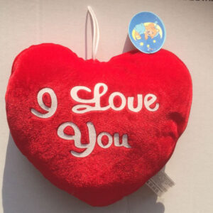 Peluche Cuore con scritta - I Love You -