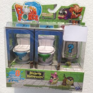 FLUSH FORCE WC FLUCH TO REVEAL MODELLO MACCHIA WC VERDE SUL WC E WC BLUE  - da 8 Flushies - COME FOTO