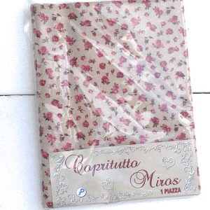 TELO ARREDO COPRITUTTO GRAN FOULARD COPRILETTO COPRIDIVANO TESSUTO MIROS ROSE ROSA - 1 PIAZZA