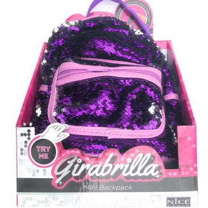 Girabrilla mini Zaino di colore Viola - Argento - Girabrilla di Nice 02516