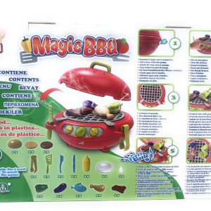 BARBECUE GIOCATTOLO - CON EFFETTO FUMO COME IL VERO BARBECUE - LUCI E SUONI - 14 ACCESSORI - LA CARBONELLA SI ILLUMINA - DIMENSIONI IMBALLO 580X350 MM