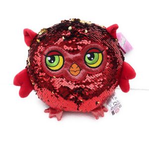 GIRABRILLA PELUCHE PERSONAGGIO PETS GUFO - CIVETTA COLORE ROSSO ORIGINALE  GIRABRILLA DI NICE 02521