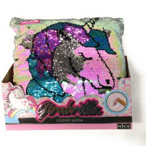 GIRABRILLA CUSCINO PILLOW MODELLO UNICORNO COLORE AZZURRO ,BLU  / ROSA ORIGINALE GIRABRILLA DI NICE 02546
