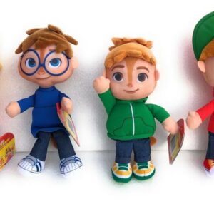 ALVIN SUPERSTAR serie completa 4 personaggi Peluche 22cm peronaggio ALVIN [Brittany] [Theodore][Simon][Alvin] - Originale Fisher Price