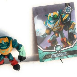 Gormiti  Personaggio DIAKOS PERSONAGGIO  PRESENTE NELLE BUSTINE ALTEZZA CIRCA 5-6CM DIPENDE DAL MODELLO COMPRENDE GORM-CARD!