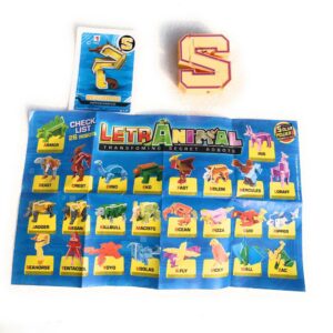 LETRABOTS - LETRANIMAL - IL TUO ROBOT A FORMA DI ANIMALE SEAHORSE HIPPOCAMPUS LETTERA ( S )  - CARD INCLUSA - CICABOOM