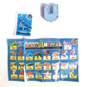 LETRABOTS - LETRANIMAL - IL TUO ROBOT A FORMA DI ANIMALE UGOLAS PAPPAGALLUS LETTERA ( U )  - CARD INCLUSA - CICABOOM
