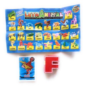 LETRABOTS - LETRANIMAL ROBOT A FORMA DI ANIMALE FLASH PTEROSAUR  LETTERA ( F )  - CARD INCLUSA - CICABOOM