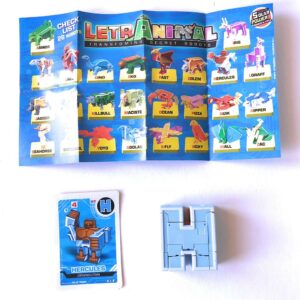 LETRABOTS - LETRANIMAL ROBOT A FORMA DI ANIMALE HERCULES ORANGUTAN  LETTERA ( H )  - CARD INCLUSA - CICABOOM