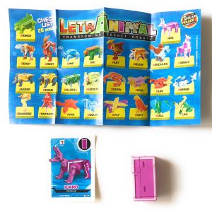 LETRABOTS - LETRANIMAL ROBOT A FORMA DI ANIMALE ICARO CERVUS  LETTERA ( I )  - CARD INCLUSA - CICABOOM