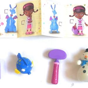 DOTTORESSA PELUCHE GIOCHI PREZIOSI !! DOC COLLECTION : BUSTINA CON 1 PERSONAGGIO E 1 STRUMENTO ! PUPAZZO DI NEVE NEVINO + SQUITTINO CON ACCESSORI COD. 90121 ALCUNE PARTI SONO GLITTERATE