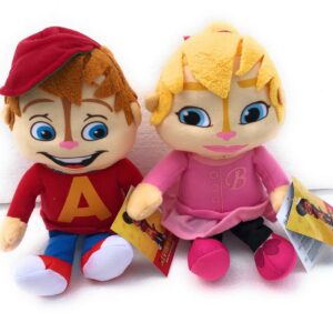 ALVIN SUPERSTAR 2pz Peluche 27 cm peronaggio ALVIN [Brittany]][Alvin] - Originale