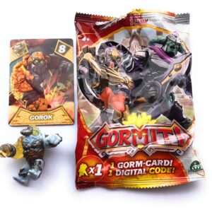 GORMITI ALPHA GOROK ASSORTIMENTO  WAVE 8 - PERSONAGGIO PRESENTE NELLE BUSTINE ALTEZZA CIRCA 5-6CM DIPENDE DAL MODELLO COMPRENDE GORM-CARD!