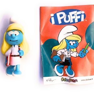 I PUFFI MESTIERI SBABAM PERSONAGGIO PUFFO PUFFETTA  MAESTRA  ALTEZZA CIRCA 9 CM VARIABILE DAL MODELLO