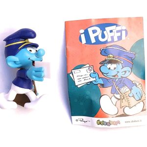 I PUFFI MESTIERI SBABAM PERSONAGGIO PUFFO  POSTINO  ALTEZZA CIRCA 9 CM VARIABILE DAL MODELLO