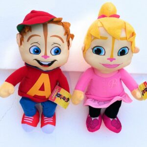 ALVIN SUPERSTAR  2 pz .Peluche 43 cm circa peronaggio ALVIN [Brittany]][Alvin] - Originale