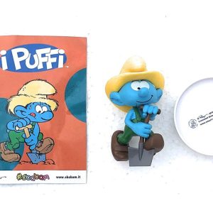 I PUFFI MESTIERI SBABAM PERSONAGGIO PUFFO CONTADINO ALTEZZA CIRCA 9 CM VARIABILE DAL MODELLO