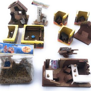 STATUINE PRESEPE NATIVITA' SET  DA 11 PEZZI COME FOTO ANCHE DA ULTIMARE METTENDOCI UN TOCCO DI PERSONALIZZAZIONE