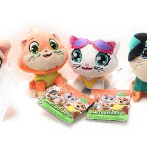 Gatti 44 Offerta Serie Completa 44 Gatti formata da Pilou - Lampo - Milady - Polpetta + Amici dei Buffycats Cosmo - Gas -- Altezza Circa 9-10 cm dipende dal Modello + un simpatico omaggio come foto
