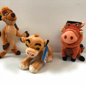 Re Leone - Lion King - originale Re Leone Peluche - SIMBA -TIMON - PUMBAA- CM 18 A 22 CM CIRCA