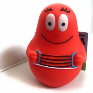 NOVITA' BARBAPAPA' - BARBA PERSONAGGIO : BARBAFORTE GINNASTA CIRCA 8,5 CM