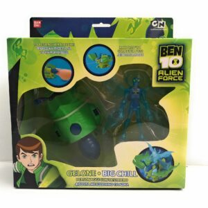 Ben 10 Alien Force personaggio collezzione GELONE - BIG CHILL - 9 -10 cm con DESTRIERO