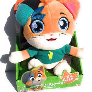 Peluche LAMPO  44 Gatti circa 20 cm ,musicale in italiano