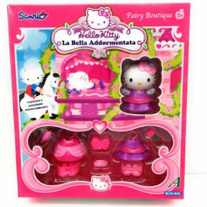 HELLO KITTY, FAIRY BOUTIQUE, MODELLO HELLO KITTY LA BELLA ADDORMENTATA CON VESTITI E ACCESSORI COD 86213