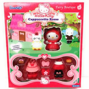 HELLO KITTY, FAIRY BOUTIQUE, MODELLO HELLO KITTY CAPPUCCETTO ROSSO CON VESTITI E ACCESSORI COD 86213