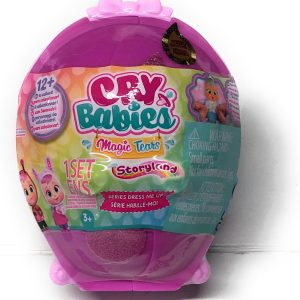 CRY BABIES MAGIC TEARS CON LACRIME VERE E VESTITINI INTERCAMBIABILI STORYLAND 2° SERIE CASETTA COLORE VIOLA
