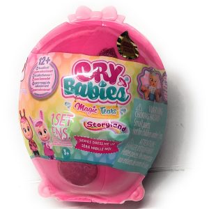 CRY BABIES MAGIC TEARS CON LACRIME VERE E VESTITINI INTERCAMBIABILI STORYLAND 2° SERIE CASETTA COLORE ROSA CHIARO