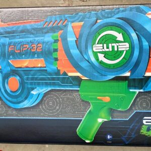 Hasbro Nerf Elite 2.0 - Flipshots Flip-32, blaster con 32 canne porta dardi che si ribaltano per raddoppiare la potenza di lancio, capacità 32 dardi, include 32 dardi Nerf Elite F2553